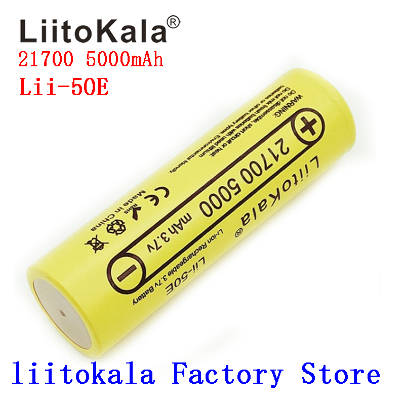 LiitoKala Lii-50E 21700 5000mA – Vape Battery 18650 recenzja i cena