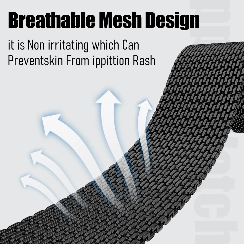 Stalowa bransoleta typu mesh ( – Mesh Coil Strip recenzja i cena